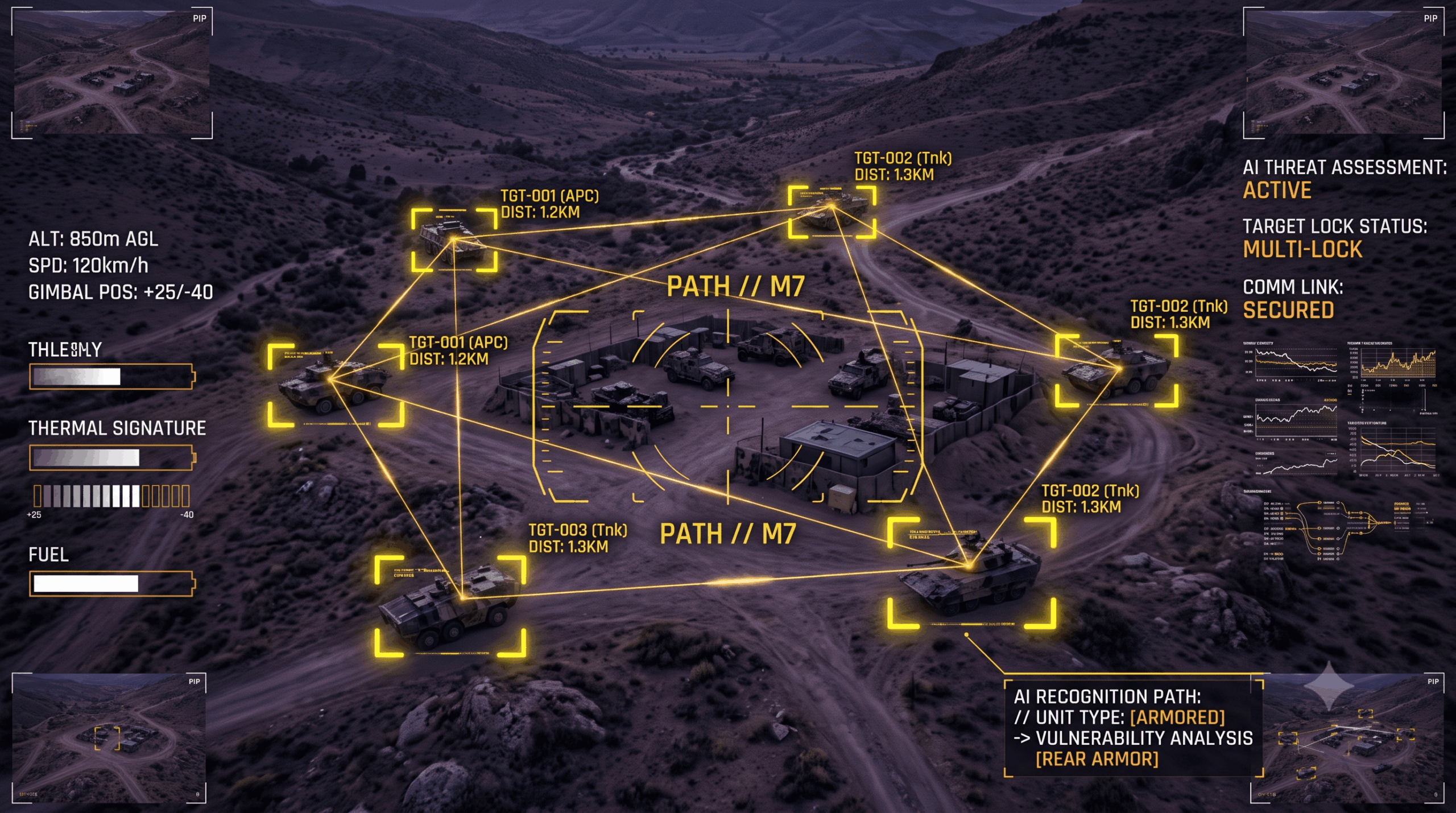 Blog 3-7-2026 - AI War Strike - Gemini GeneratedTactische kaart van AI-oorlogsvoering in een modern commandocentrum
